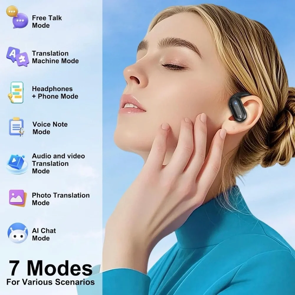 AI Translation Earbuds Real Time – 164 Languages Translator Earbuds